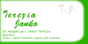 terezia janko business card